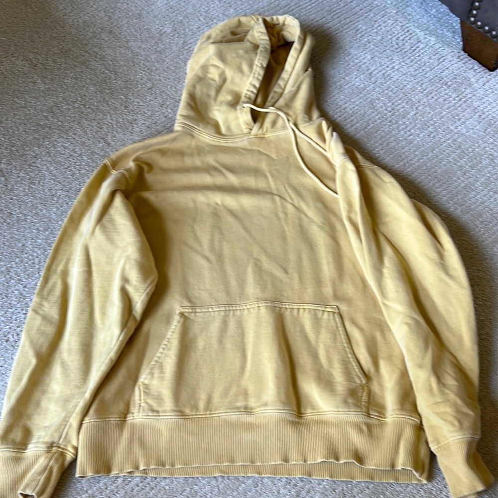 Pacsun plain yellow hoodie